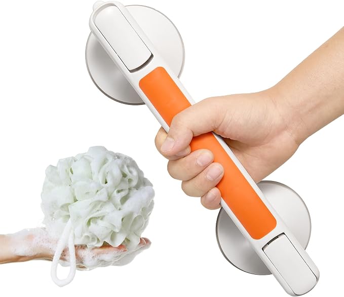 Grab Bar for Bathtubs and Showers, Zynuhmo 12'' Suction Safety Grab Bar - Image 9