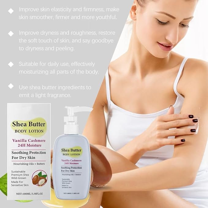Shea Butter Body Lotion | Deep Moisturizing & Nourishing Cream | Long-Lasting - Image 4