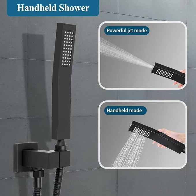 10 Inch Shower Head Set With Valve, Shower Faucet Set With Tub Spout, Rain - Image 3