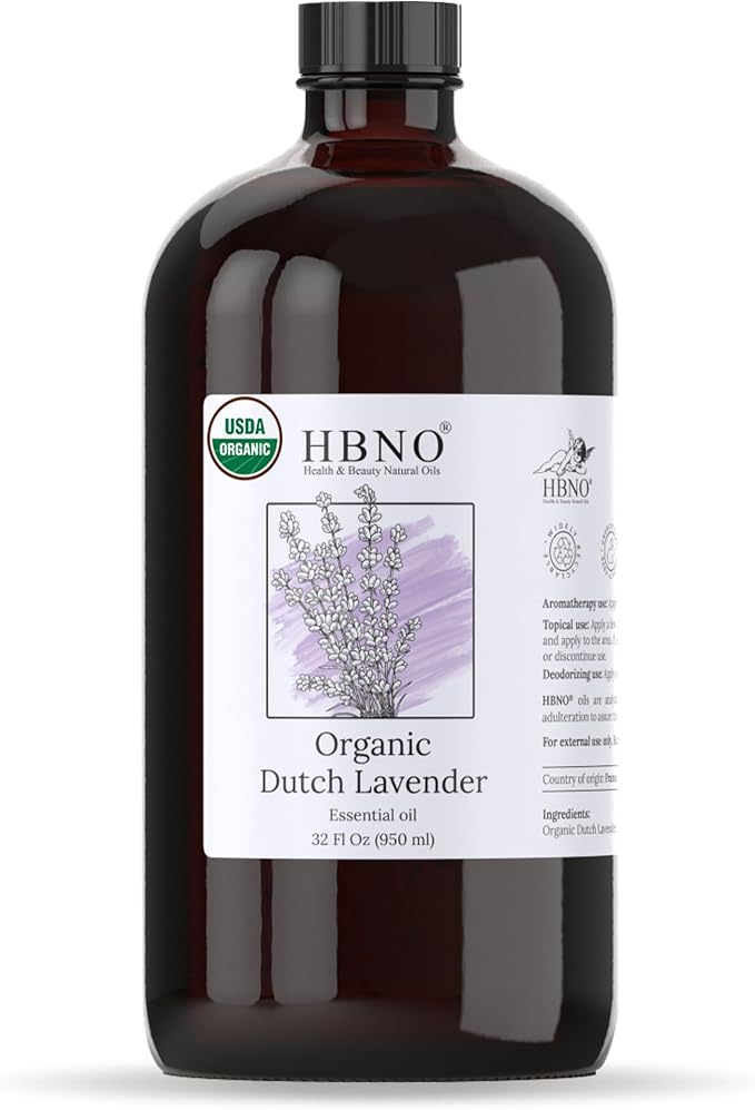 HBNO Organic Lavender Dutch Oil - 32 oz Large Size - Ideal by HBNO