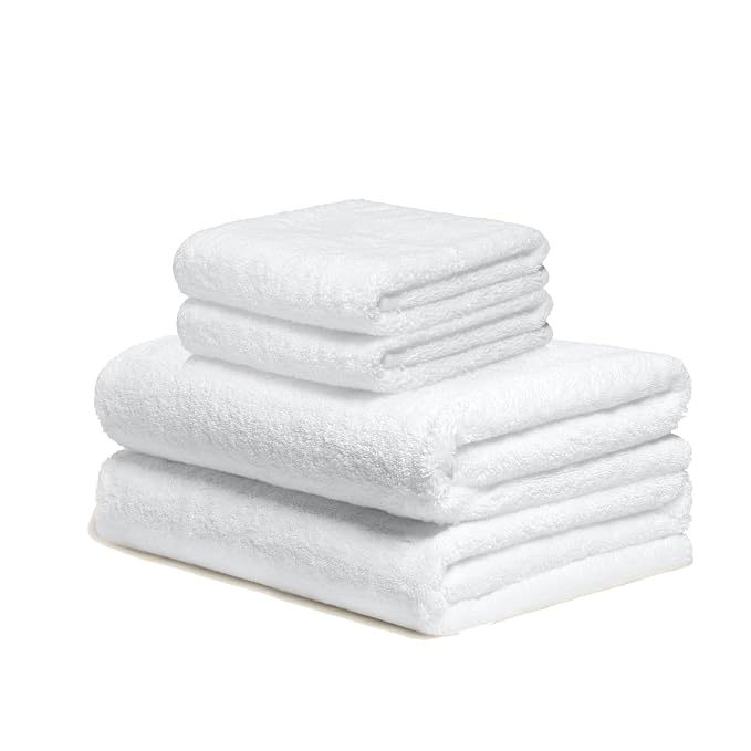 Italic Serene Ultraplush Cotton Towel Set, 2 Bath Towels + 2 Hand Towels by Italic