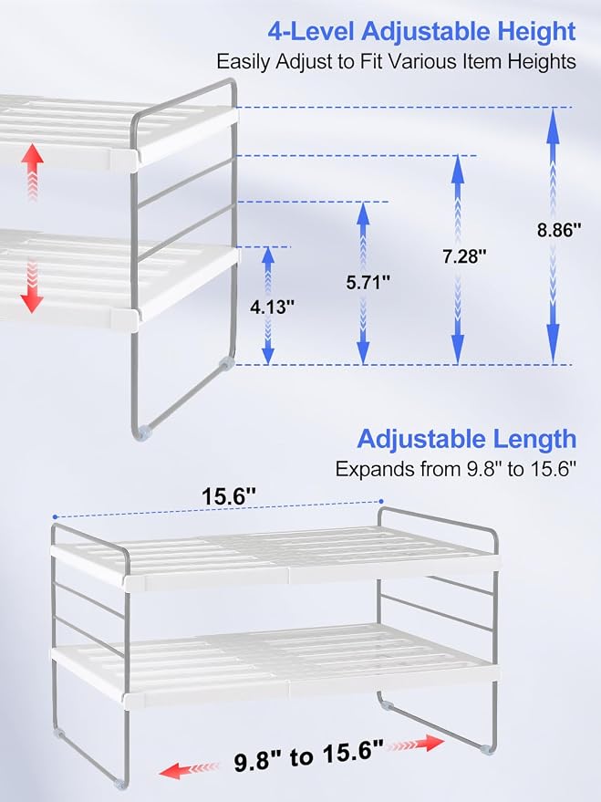 Cirhy Pantry Organizers and Storage, 3 Tiers Expandable Foil and Plastic Wrap - Image 2