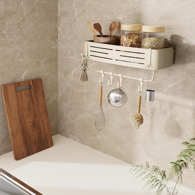 Onemake Aluminum Shower Caddy Suction Cup, No Drilling Bathroom Shower Shelf - Image 8