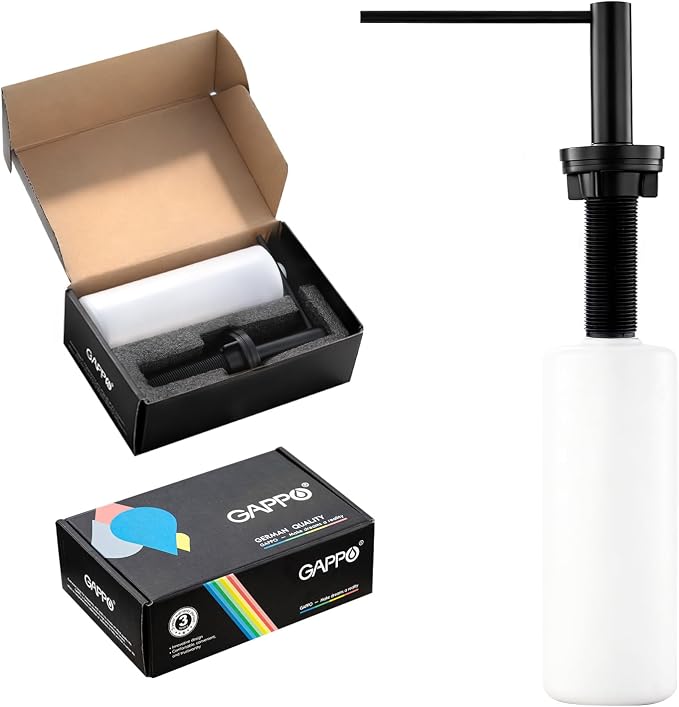 GAPPO Soap Dispenser for Kitchen Sink, Built in Sink Soap Dispenser, Matte - Image 8