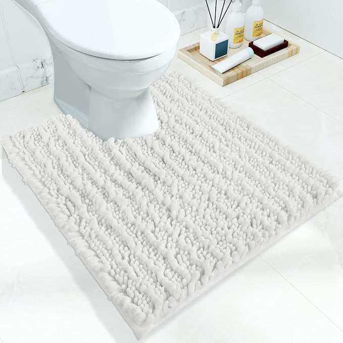 Yimobra Toilet Rugs U Shaped 24x20, Soft Comfortable Absorbent Chenille Toilet by Yimobra