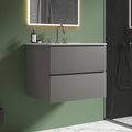 24" Bathroom Vanity with Sink, Modern Floating Vanity with Double Soft Closing by LittleTulip