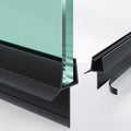 2-Pack Frameless Shower Door Bottom Seal Clear Glass Seal Strip Shower Door by AquivaCoast