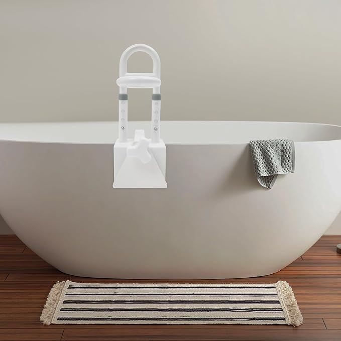 Adjustable Bathtub Handle for Elderly, 300lb Capacity Clamp-On Tub Grab Bar - Image 7