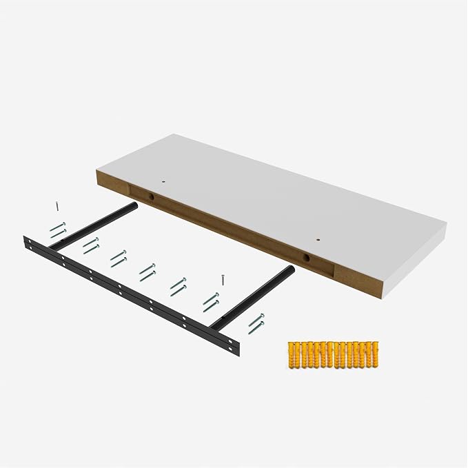 Wall Shelf Set of 1, Wooden Floating Wall Shelf - Image 7