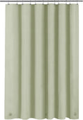 Sage Green Plastic Shower Curtain Liner by BarossaDesign