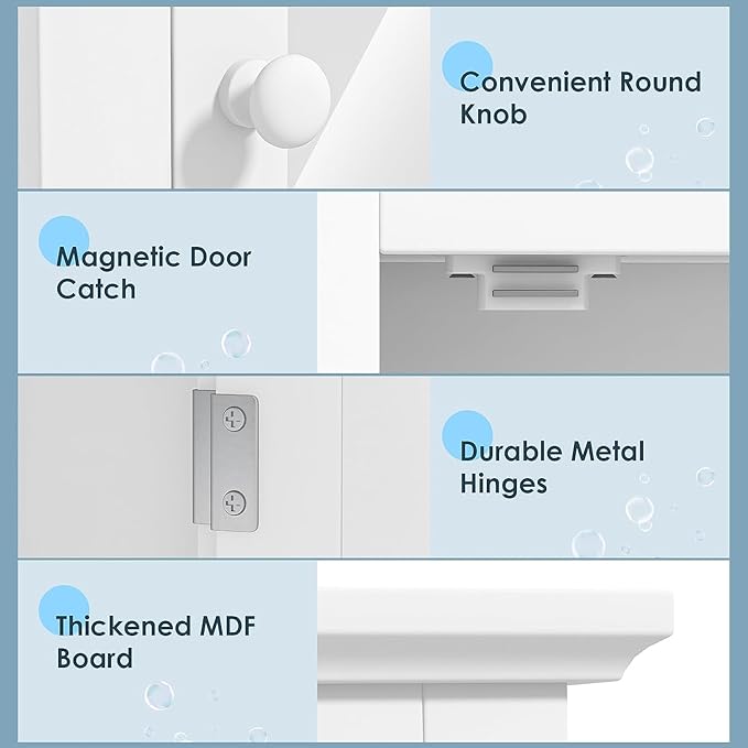 Safeplus White Medicine Cabinet - Image 5