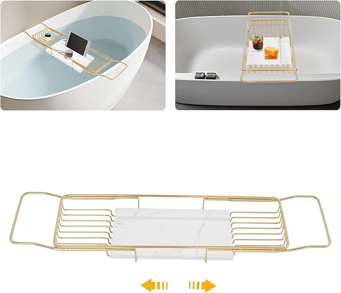 Bath Tub Tray Expandable Bathtub Tray 26.77-35.43 in, Bathtub Trays - Image 9
