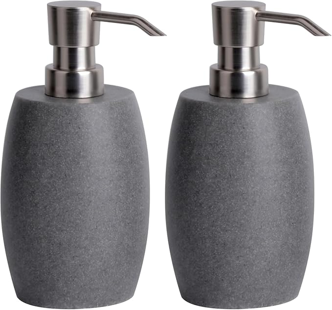 Sandstone Textured Resin Soap Dispenser by ClasinHome