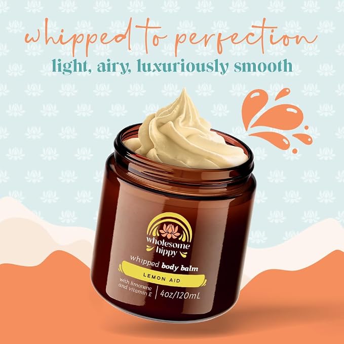 WHOLESOME HIPPY Lemon-Aid Whipped Wonder Balm – Natural Lemon Lime Moisturizer - Image 3