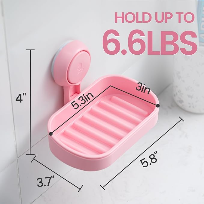 TAILI Soap Dish Bar Holder Suction Cup, SoapSaver - Image 4