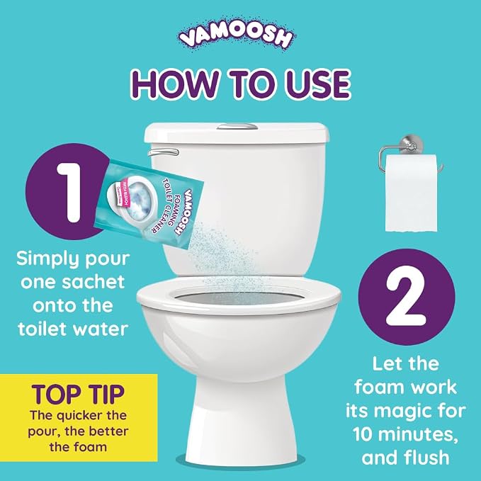 Vamoosh 6-in-1 Toilet Foaming Cleaner | Fast Foaming Action | Stays Active - Image 3