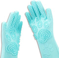 Pet Grooming Magic Gloves, Dog Cat Bathing Shampoo Brush, Silicone Hair Removal by Srtood