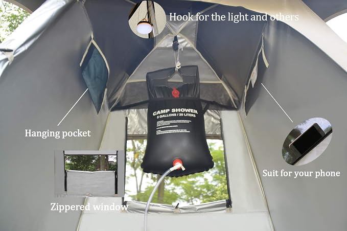 Outdoor Shower Tent Changing Room Privacy Portable Camping Shelters - Image 5