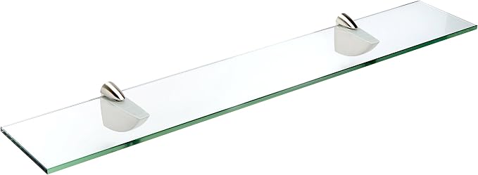 Spancraft Glass O-10x42-Brushed Steel Oriole Glass Shelf, Brushed Steel by Spancraft