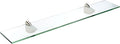 Spancraft Glass O-4.75x27-Brushed Steel Oriole Glass Shelf, Brushed Steel by Spancraft