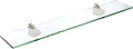 Spancraft Glass O-10x27-Brushed Steel Oriole Glass Shelf, Brushed Steel by Spancraft