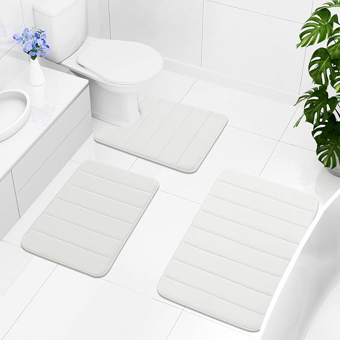 Buganda Memory Foam Bath Mat, 35.4" x 24", Ultra Soft and Non-Slip Bathroom Rugs - Image 8