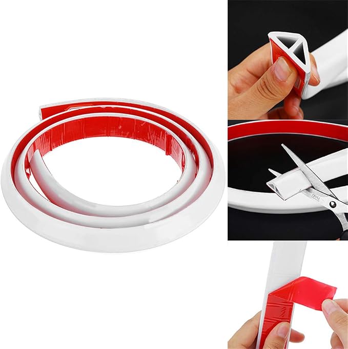Collapsible Bathroom Water Stopper Flood Barrier Rubber Water Dam Wet and Dry - Image 6