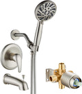 gotonovo Bathroom Shower Head Kit High Pressure Combo System Shower Faucet 6 by HOME