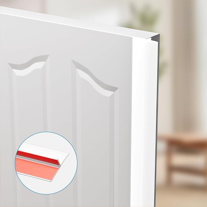 T-Shaped Door Draft Stopper, 1.97 in x 10 Ft Silicone Seal Strip - Image 7