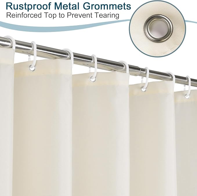 AooHome Extra Long Shower Curtain - Image 6