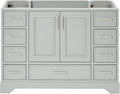 ARIEL Stafford 48" Grey Bathroom Vanity Base Cabinet, Single Sink Configuration by Ariel