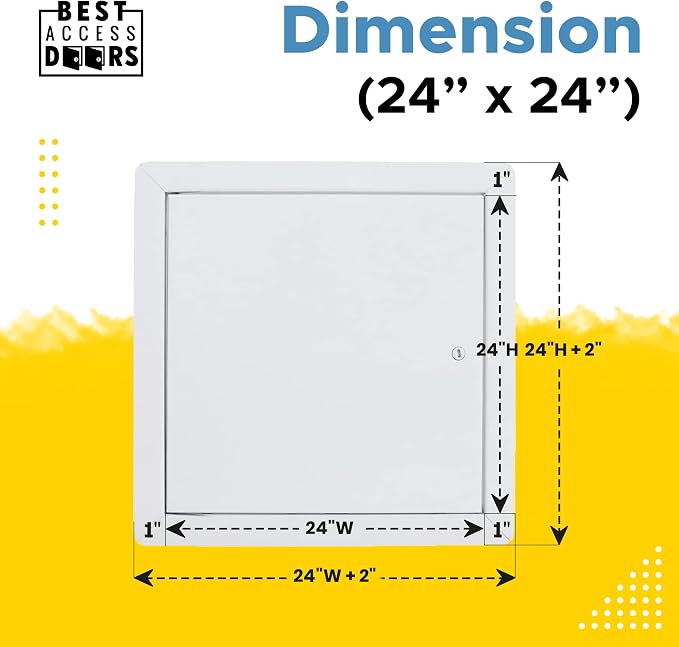 Best 24" x 24" Universal Access Panel – Flush Steel Door - Image 3
