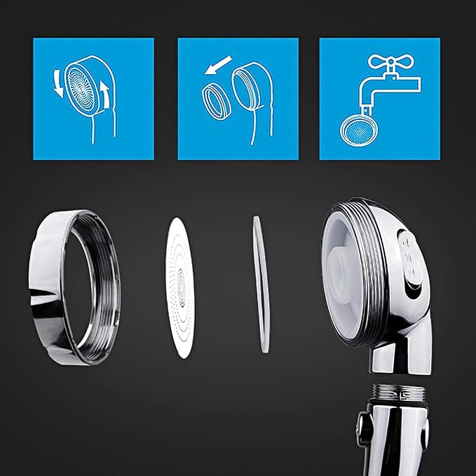 KAIYING Chrome High Pressure Handheld Shower Head - Image 5