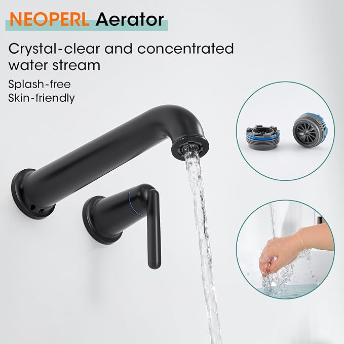 Wall Mount Tub Filler Tub Faucet - Image 4