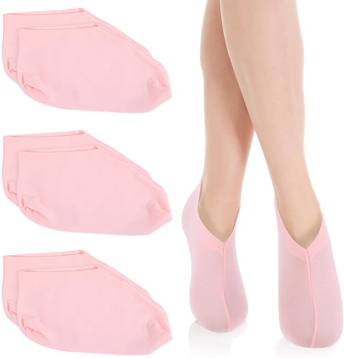 3 Pairs Foot Moisturiser Socks Overnight, Spa Cotton Socks by Unknown