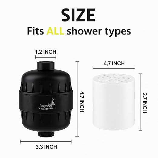 30 Stage Shower Filter Shower Head Filter High Output Softener Reduces Dry Skin - Image 3