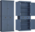 72" Kitchen Pantry, Tall Storage Cabinets by Ayiseedmid
