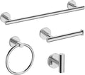 USHOWER Polished Chrome Bathroom Accessories Set, 18-Inch Towel Bar Set Wall by USHOWER