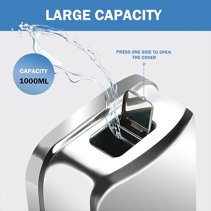 2 Pack 1000ml Hand Soap Dispenser, Commercial Soap Dispenser Wall Mounted - Image 5