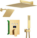 Shower Faucet Set Brushed Gold Shower System by KATAIS