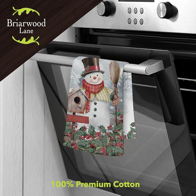 Briarwood Lane Jolly Snowman Welcome Cotton Hand Towel - Image 2