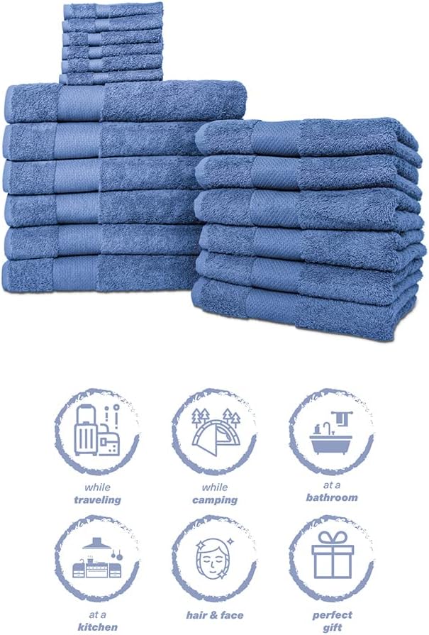 Hencely 18-Piece Bath Towel Set - Image 6