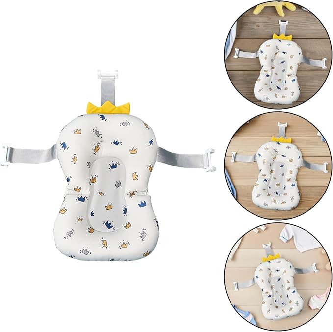 Toyvian Baby Bath Cushion Non-Slip Floating Mat Toddler Bathtub Seat Support - Image 7