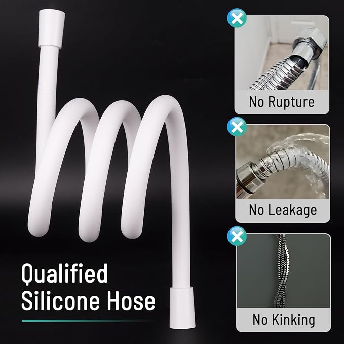 Bidet Hose SHORT, Soft Silicone Bidet Hose Replacement, 47 Inch - Image 3