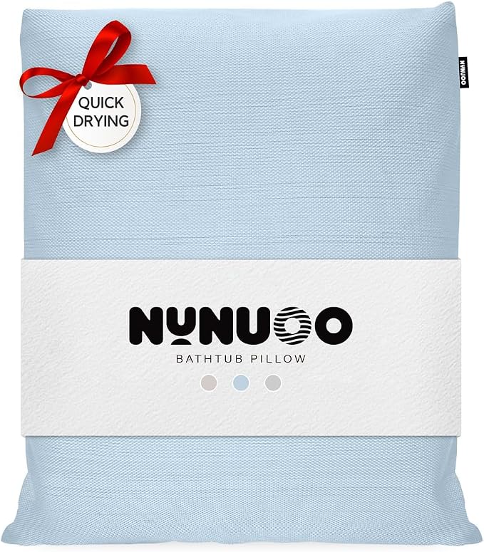 Bath Pillows for Tub Neck and Back Support, Bathtub Cushion backrest headrest by Nunuoo