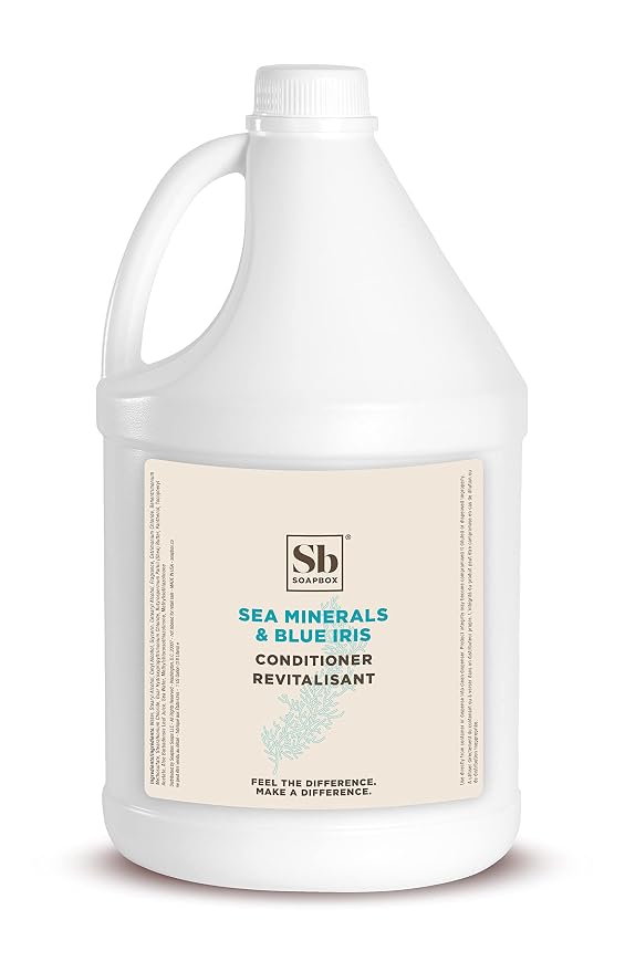 Soapbox Hair Conditioner, Sea Minerals & Blue Iris, Color Safe, Sulfate Free & by Soapbox