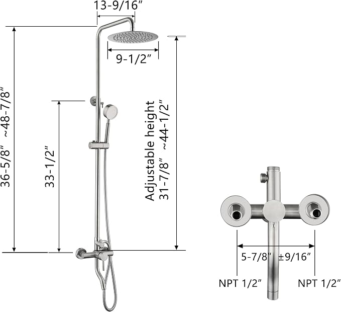 Shower Faucet - Shower Faucets Sets Complete, Shower System - Outdoor Shower - Image 7