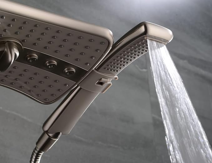 BRIGHT SHOWERS High Pressure Shower Head Combo - Image 9