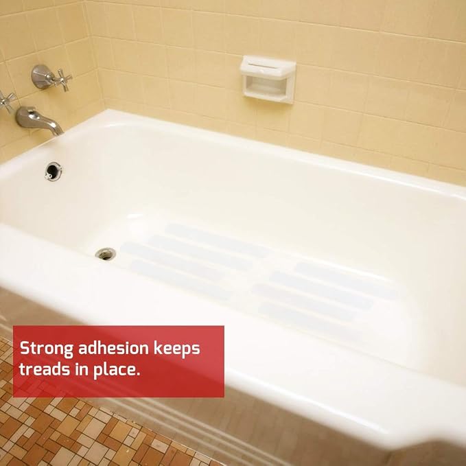 Anti Slip Tape Bath Safety Strips, 2 inch x 12 inch Rounded Corners, Easy - Image 6