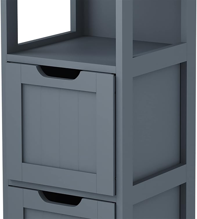HOMEFORT Bathroom Storage Cabinet, Slim Tall Cabinet, Narrow Floor Cabinet - Image 8
